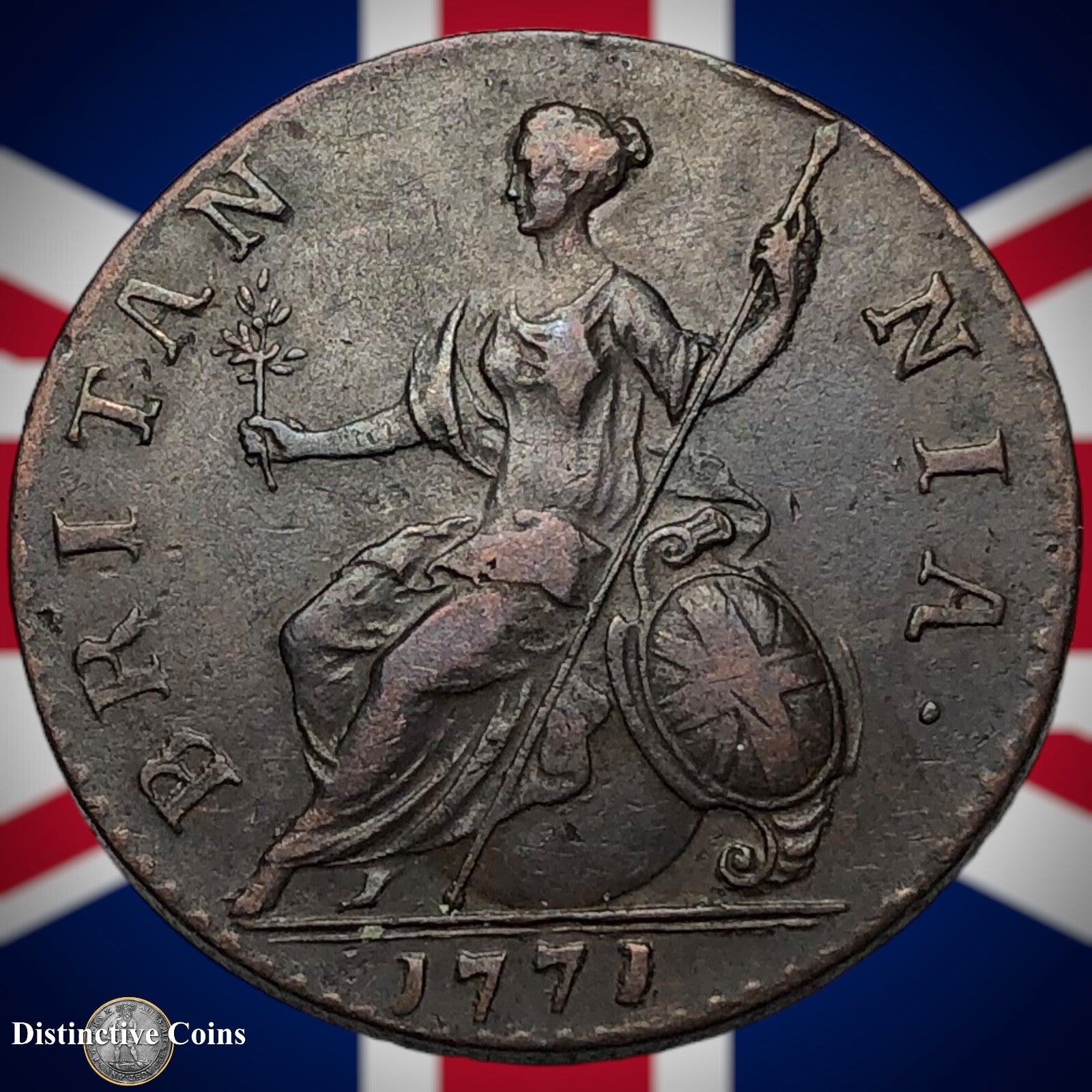 Great Britain 1771 Half Penny 1/2d GB5104