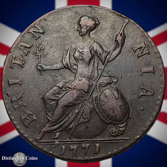 Great Britain 1771 Half Penny 1/2d GB5104