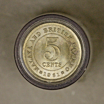 Malaya British Borneo 1961 5 Cents BU