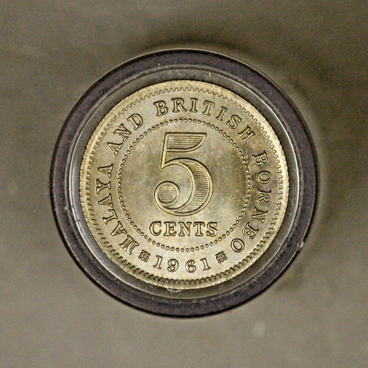 Malaya British Borneo 1961 5 Cents BU