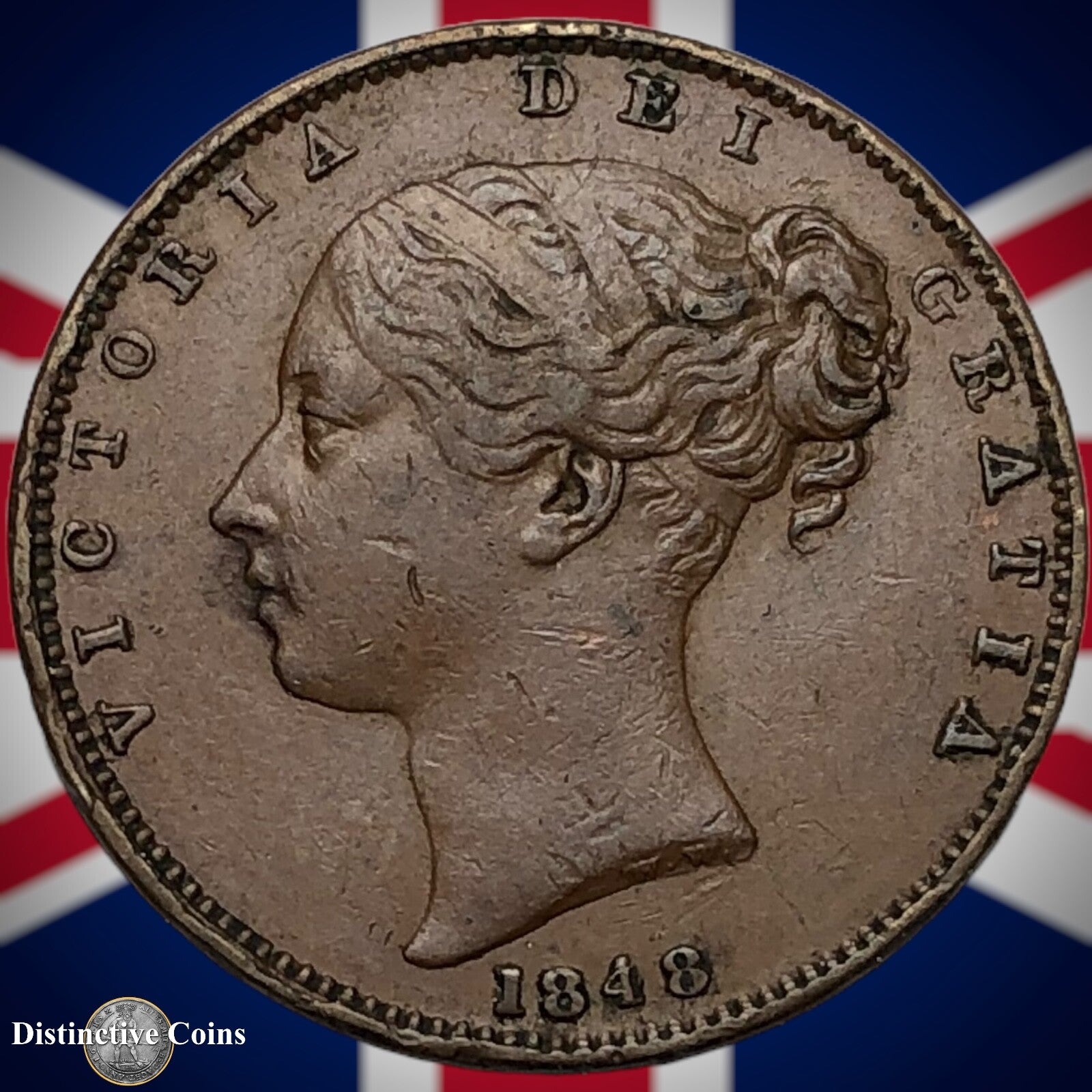Great Britain 1848 Farthing 1/4d GB3431