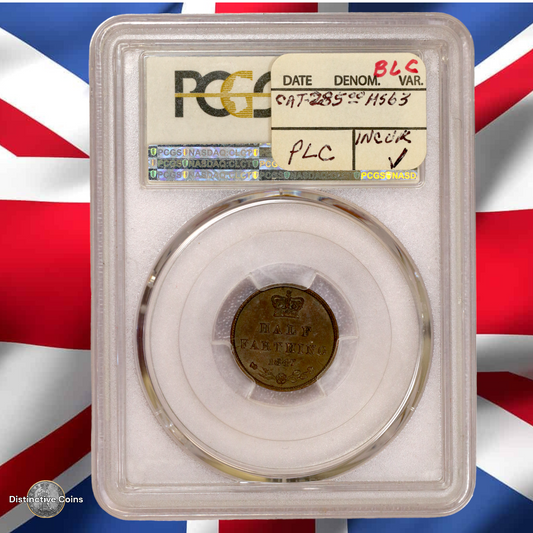 Great Britain 1847 1/2 Farthing PCGS MS62BN - GBS023