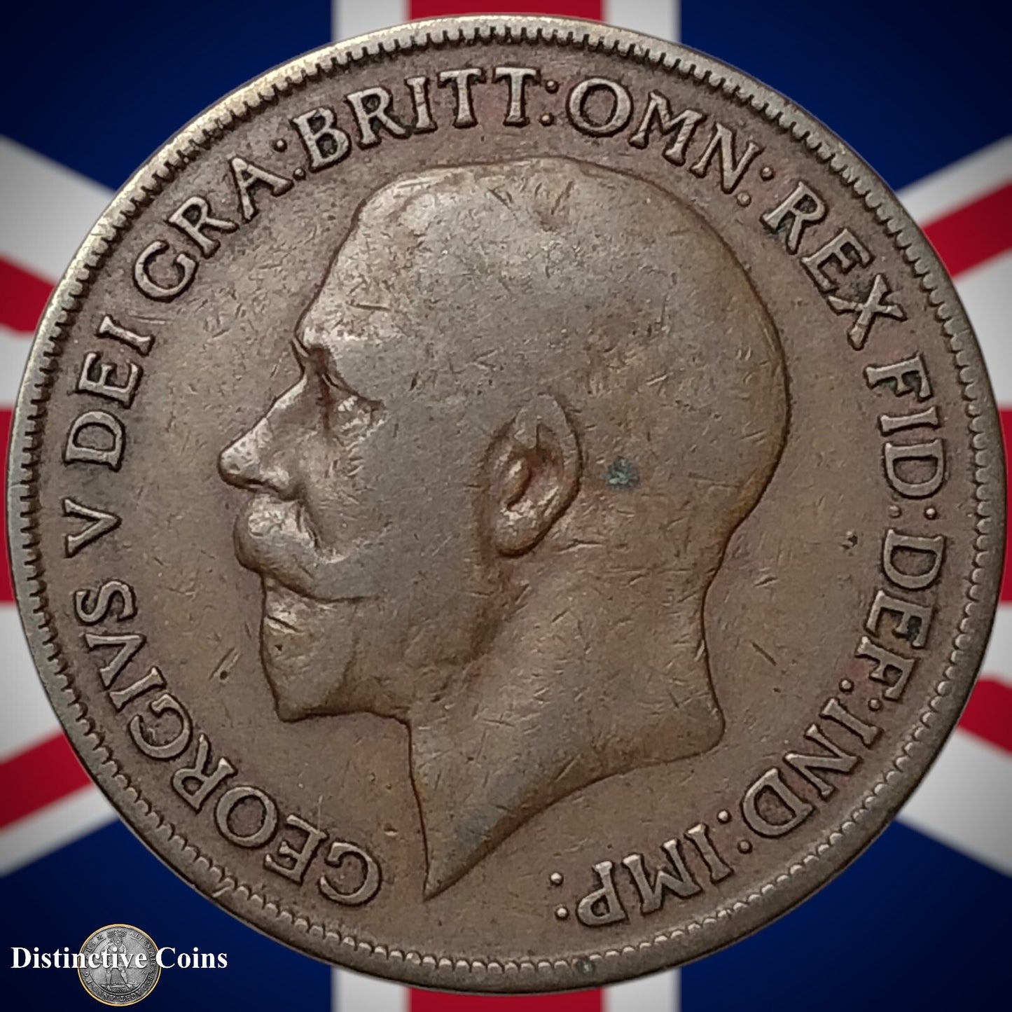 Great Britain 1918 KN Penny 1d GB6888