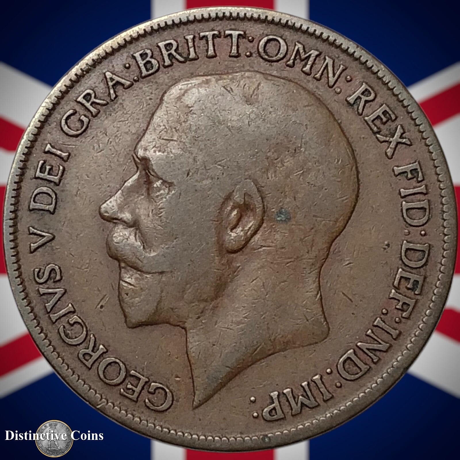 Great Britain 1918 KN Penny 1d GB6888