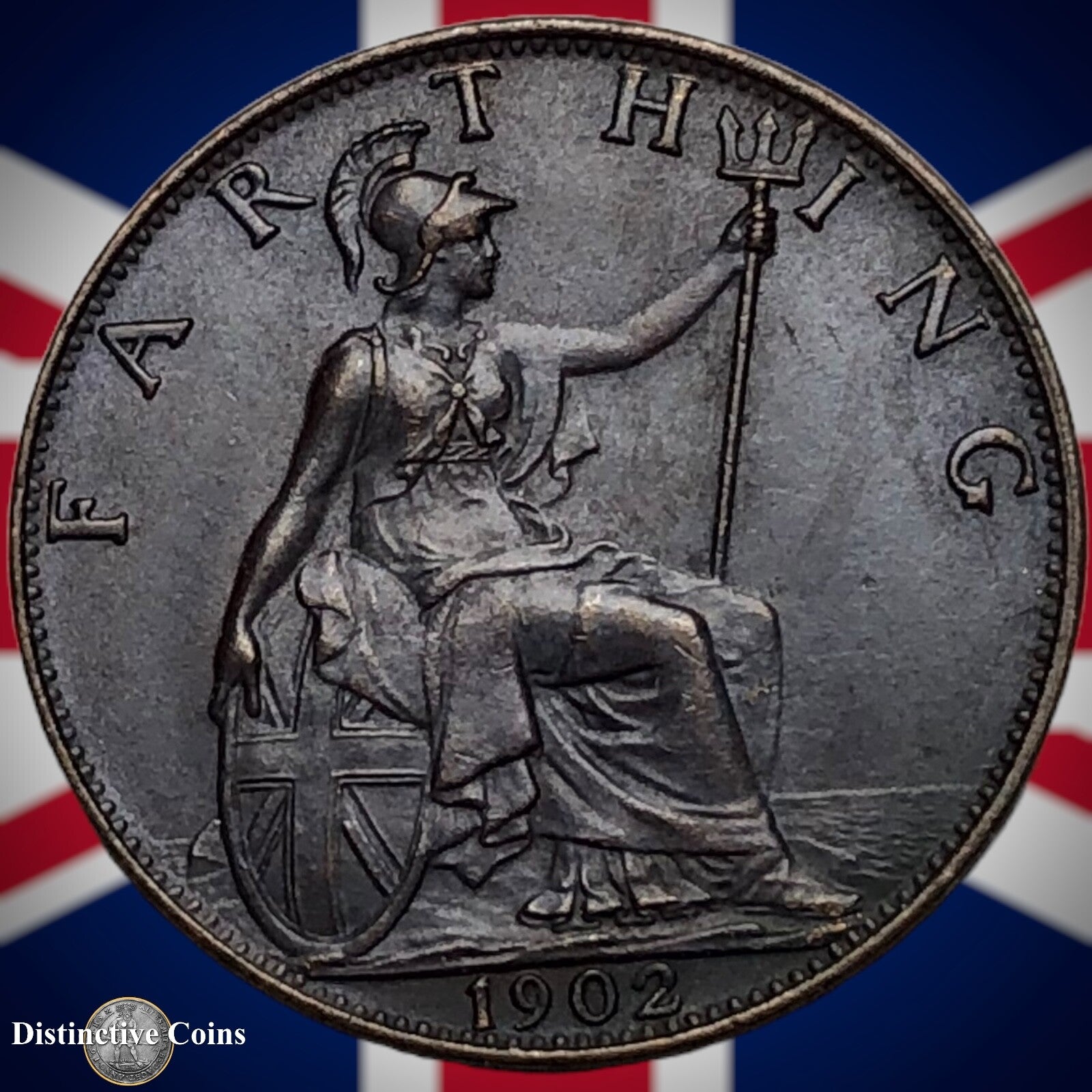 Great Britain 1902 Farthing 1/4d GB4515