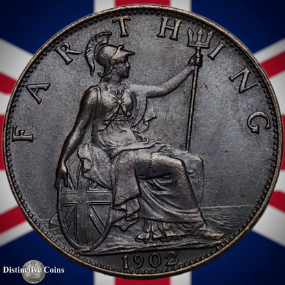 Great Britain 1902 Farthing 1/4d GB4515