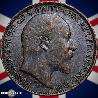 Great Britain 1909 Farthing 1/4d GB4623