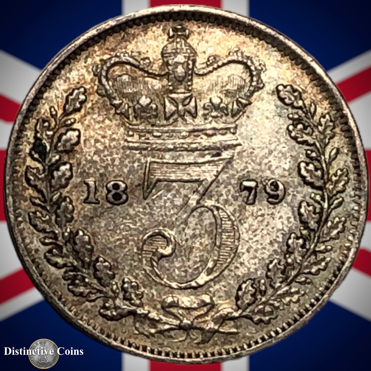 Great Britain 1879 Three Pence GB1910