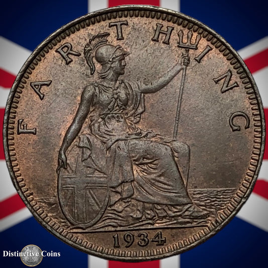 Great Britain 1934 Farthing 1/4d GB4950