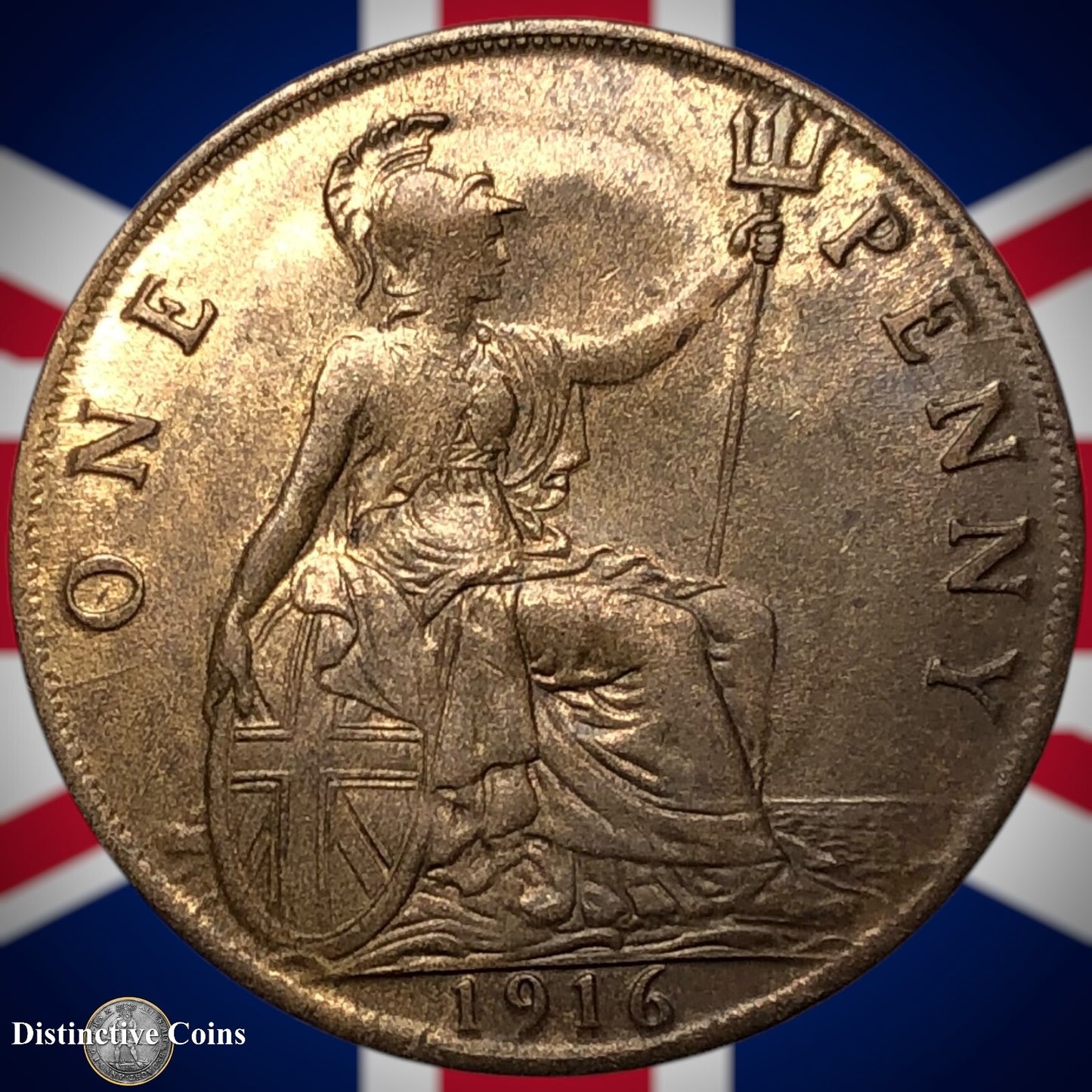 Great Britain 1916 Penny 1d GB6839