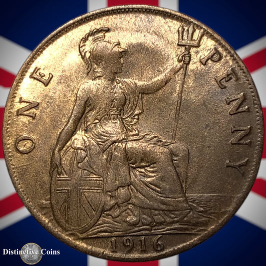 Great Britain 1916 Penny 1d GB6839