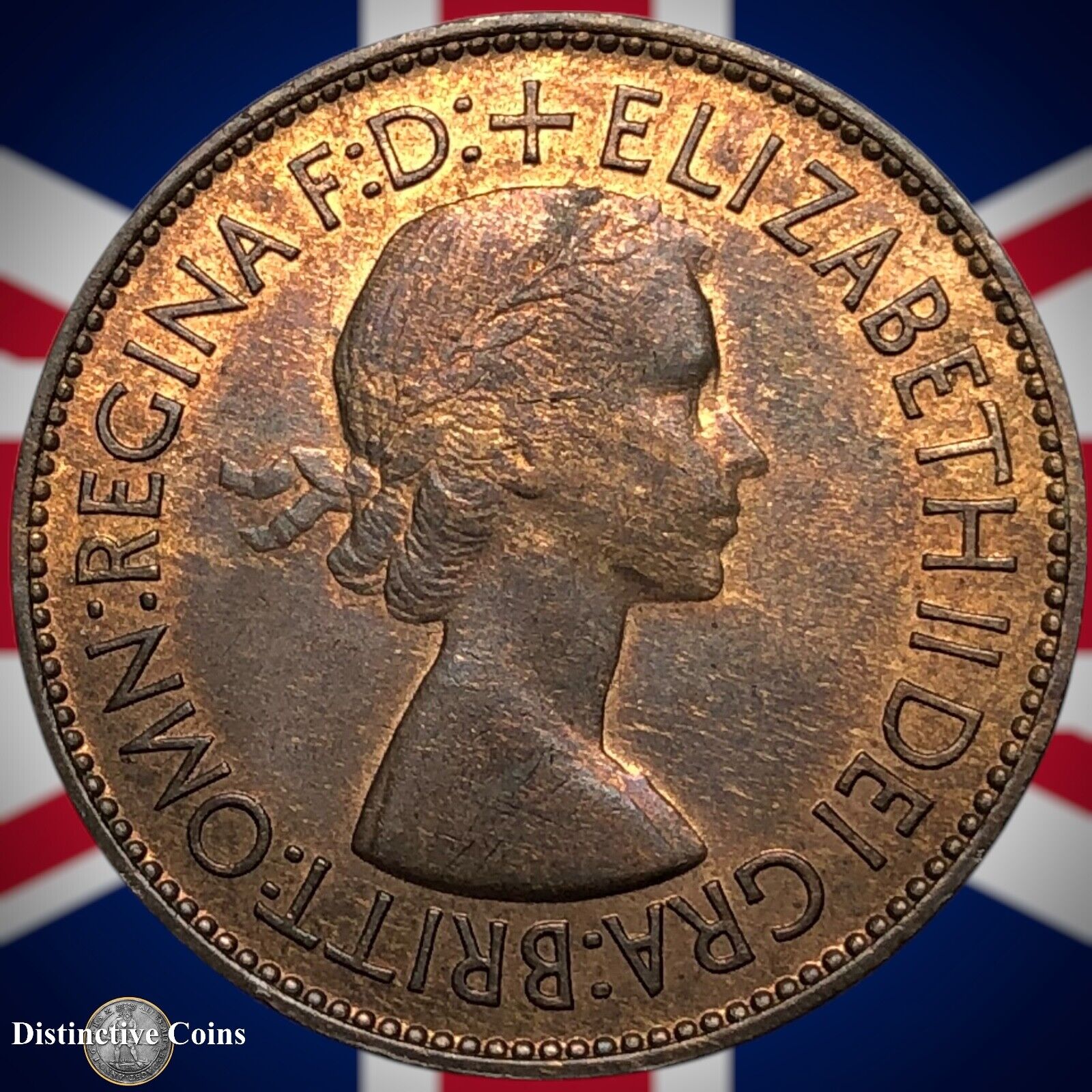 Great Britain 1953 Penny 1d GB7355