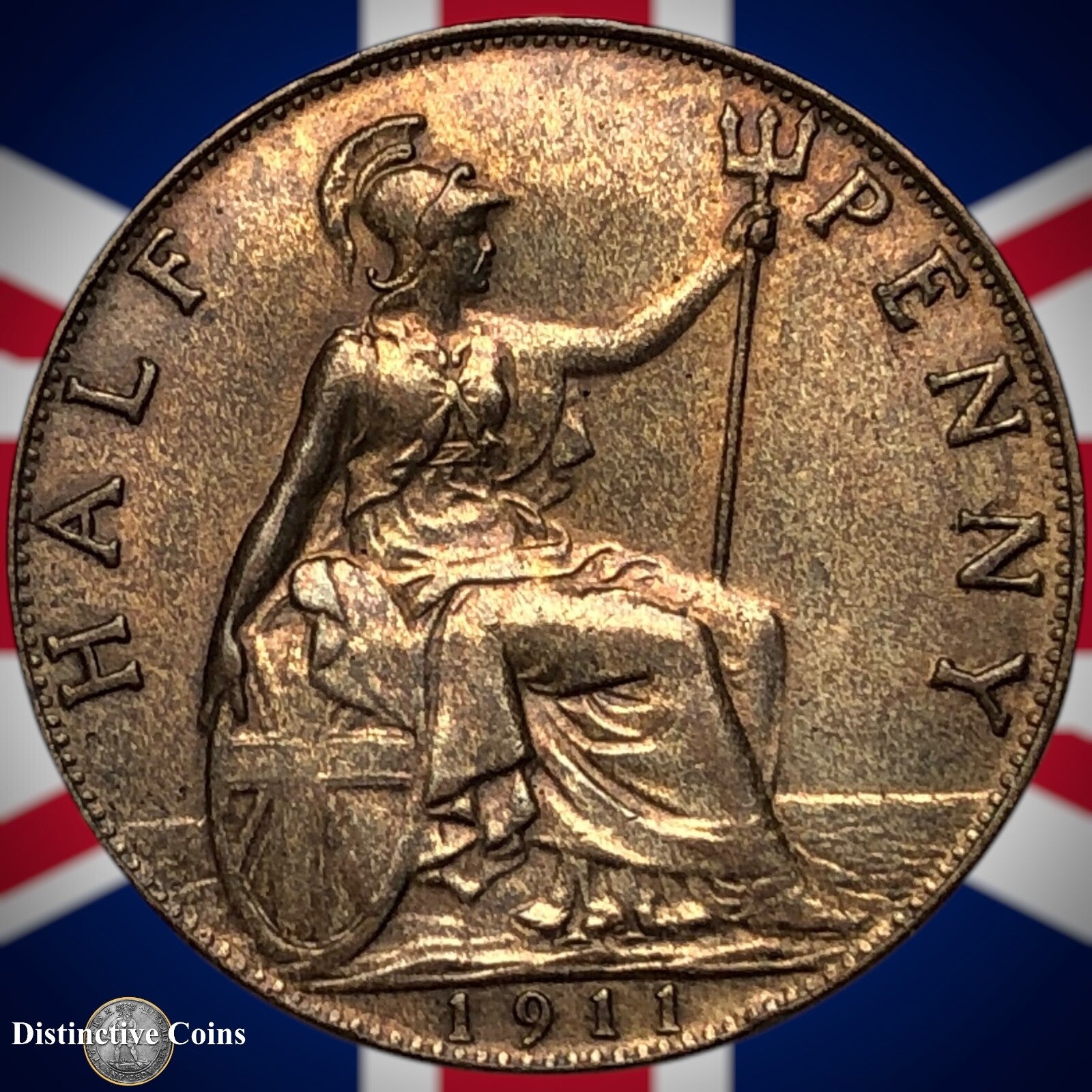 Great Britain 1911 Half Penny 1/2d GB5836