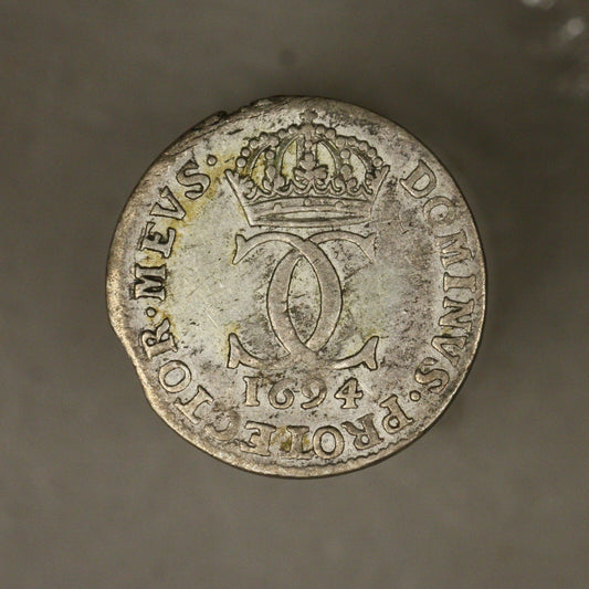 Sweden 1694 5 Ore S.M couple minor flan flaws