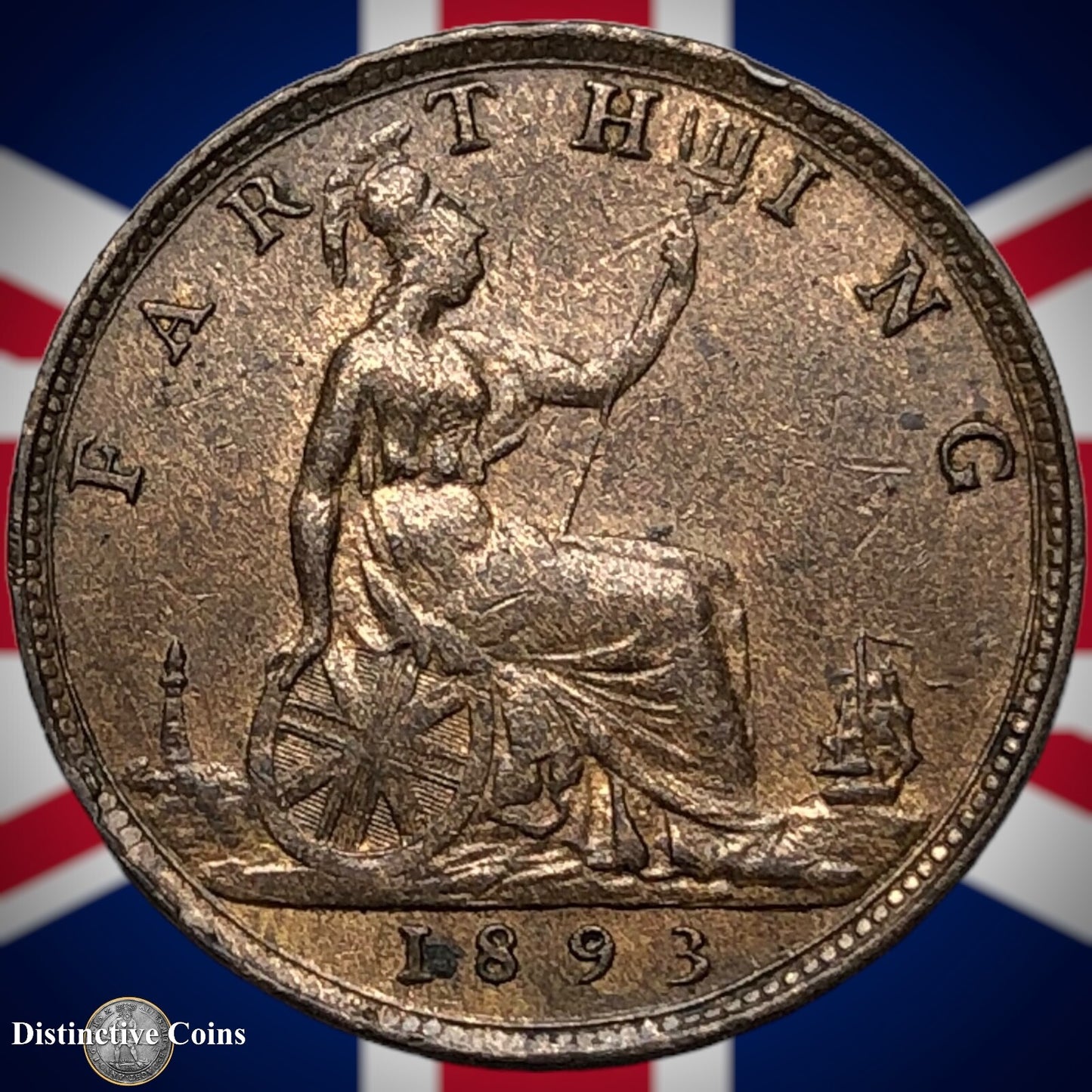 Great Britain 1893 Farthing 1/4d GB4370