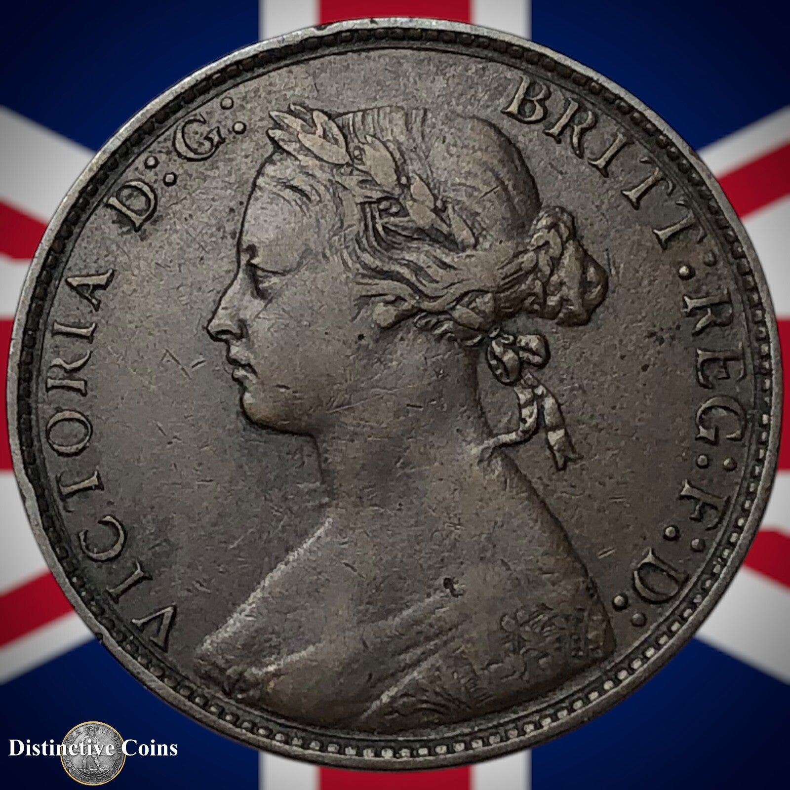 Great Britain 1874 H Half Penny 1/2d GB5508