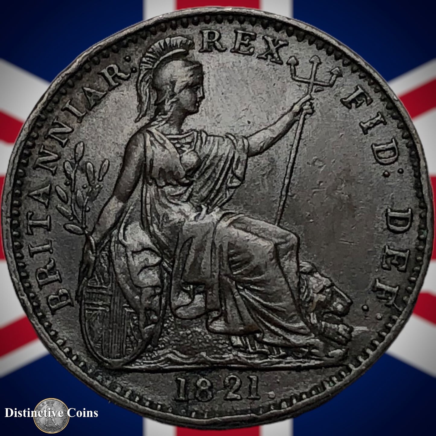 Great Britain 1821 Farthing 1/4d GB3231