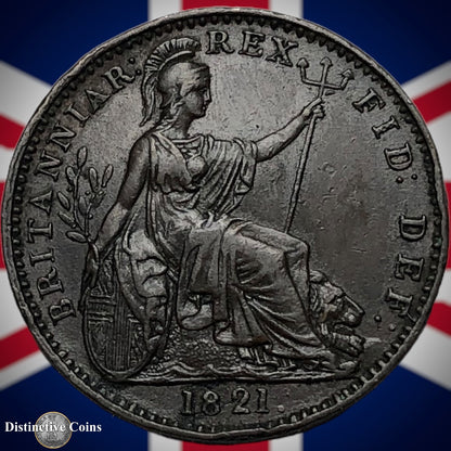 Great Britain 1821 Farthing 1/4d GB3231