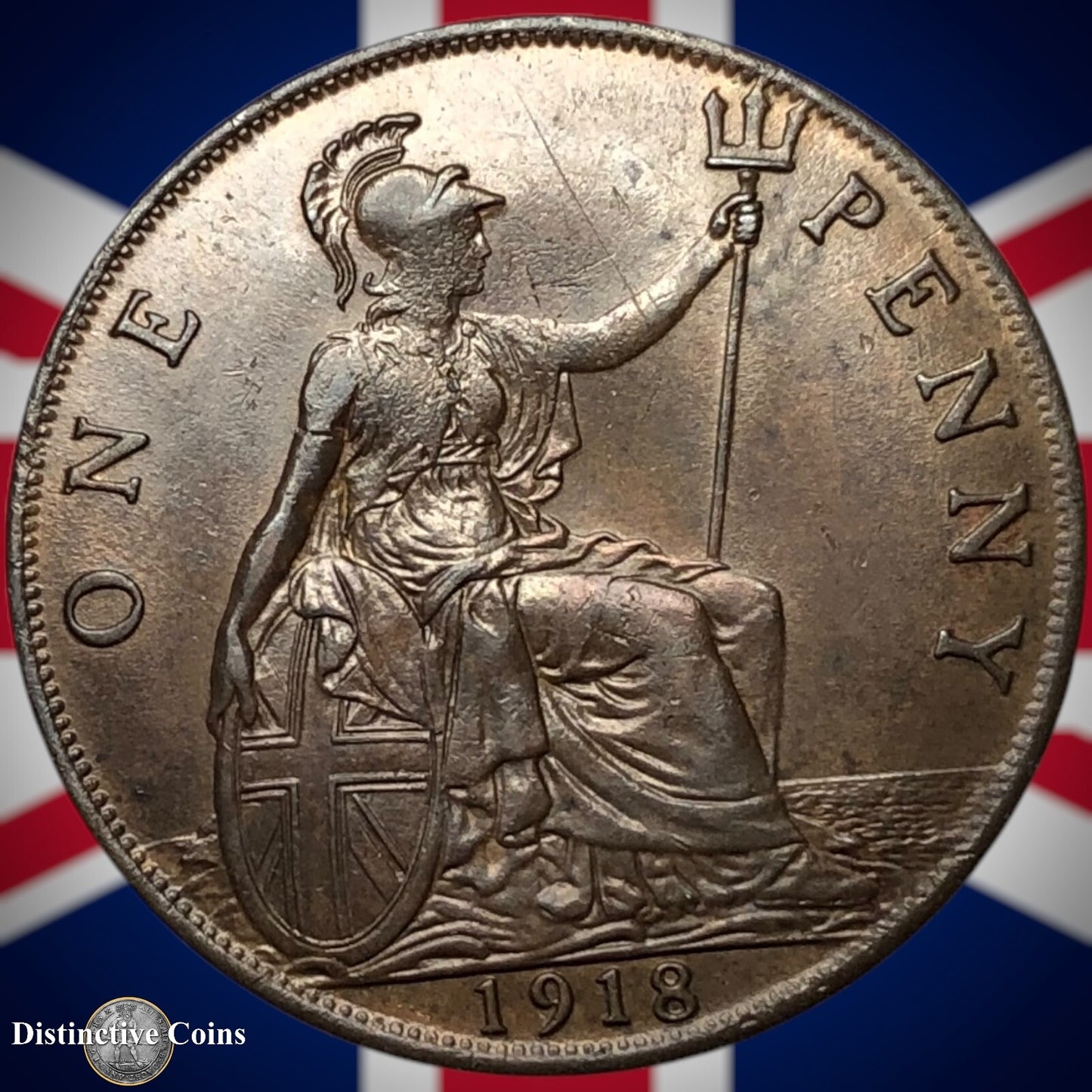 Great Britain 1918 Penny 1d GB6879