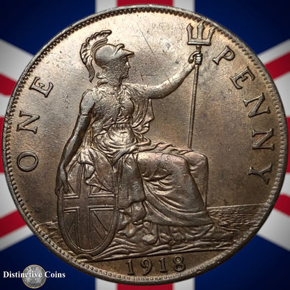 Great Britain 1918 Penny 1d GB6879