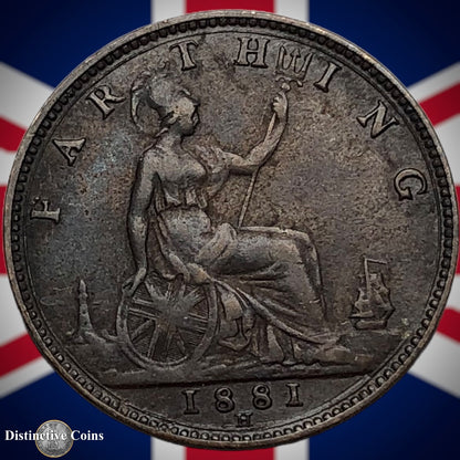 Great Britain 1881 H Farthing 1/4d GB3881