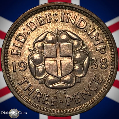 Great Britain 1938 Three Pence GB2301