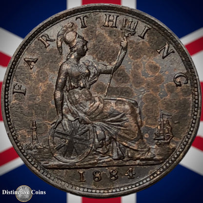 Great Britain 1884 Farthing 1/4d GB4118