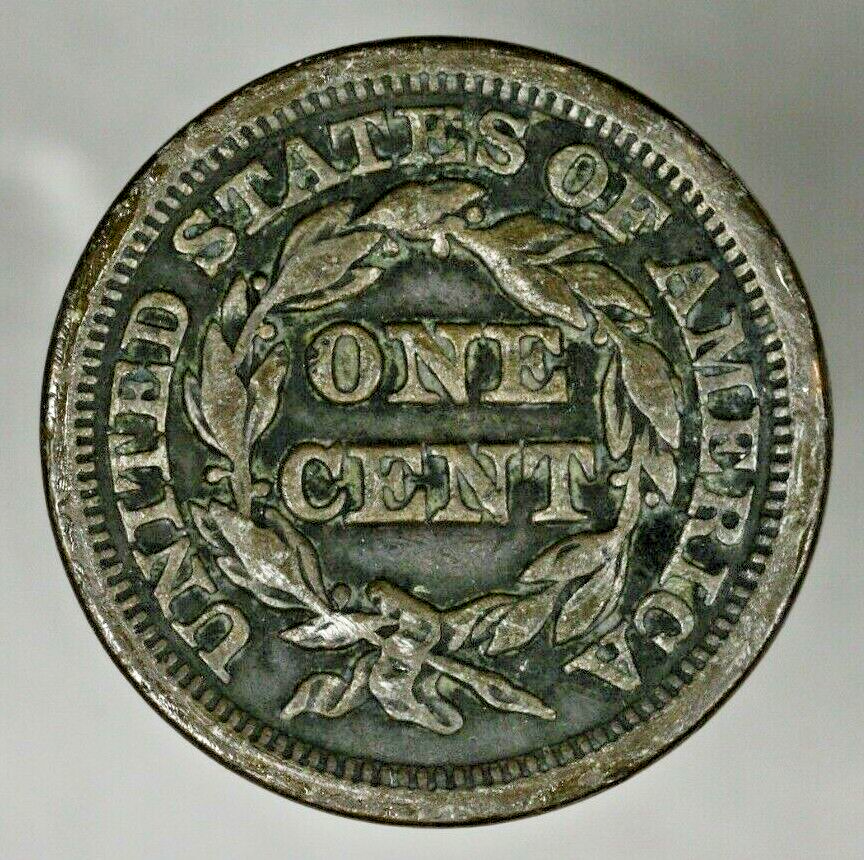 US 1847 Braided Hair Large Cent  A2950