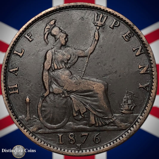 Great Britain 1876 H Half Penny 1/2d GB5525