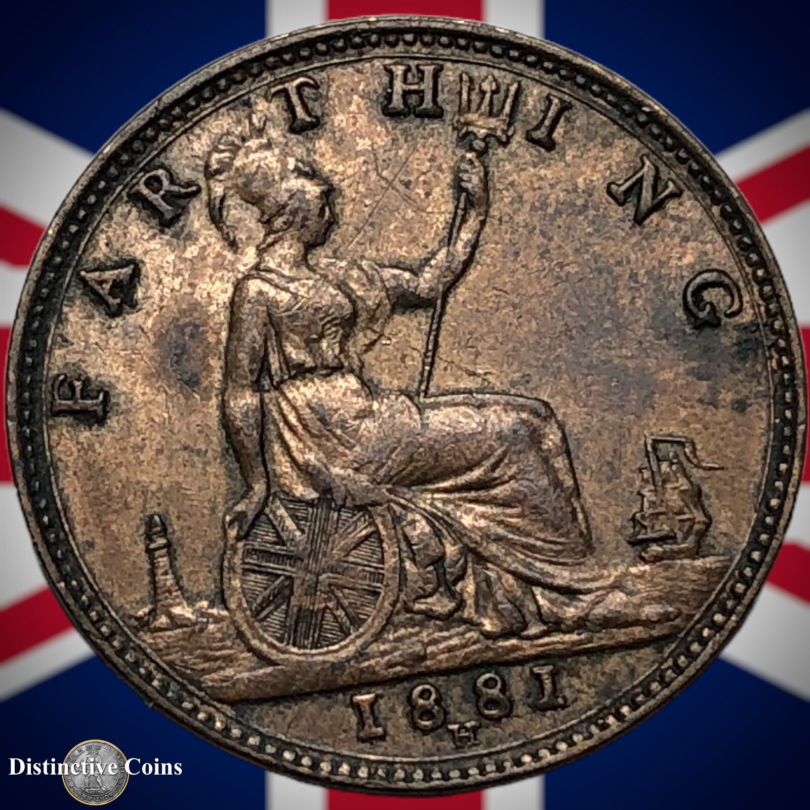 Great Britain 1881 H Farthing 1/4d GB4011