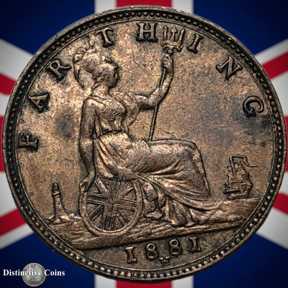 Great Britain 1881 H Farthing 1/4d GB4011