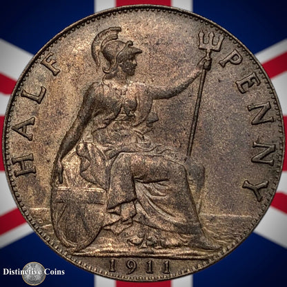 Great Britain 1911 Half Penny 1/2d GB5834