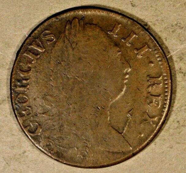  1782 Ireland 1/2 Penny Circulated (Perhaps Evasion)   