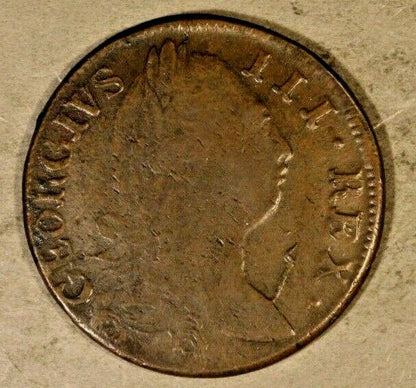  1782 Ireland 1/2 Penny Circulated (Perhaps Evasion)   