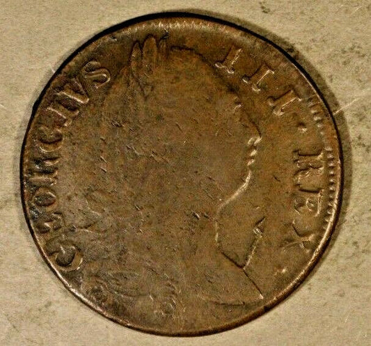  1782 Ireland 1/2 Penny Circulated (Perhaps Evasion)   