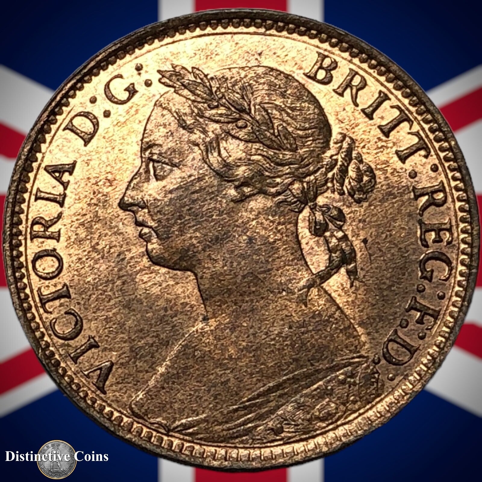 Great Britain 1893 Farthing 1/4d GB4364