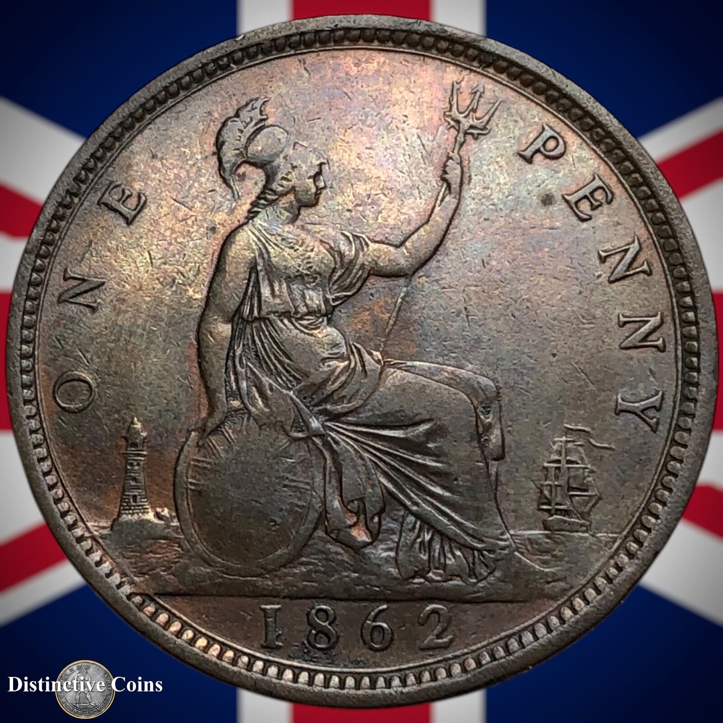 Great Britain 1862 Penny 1d GB6228