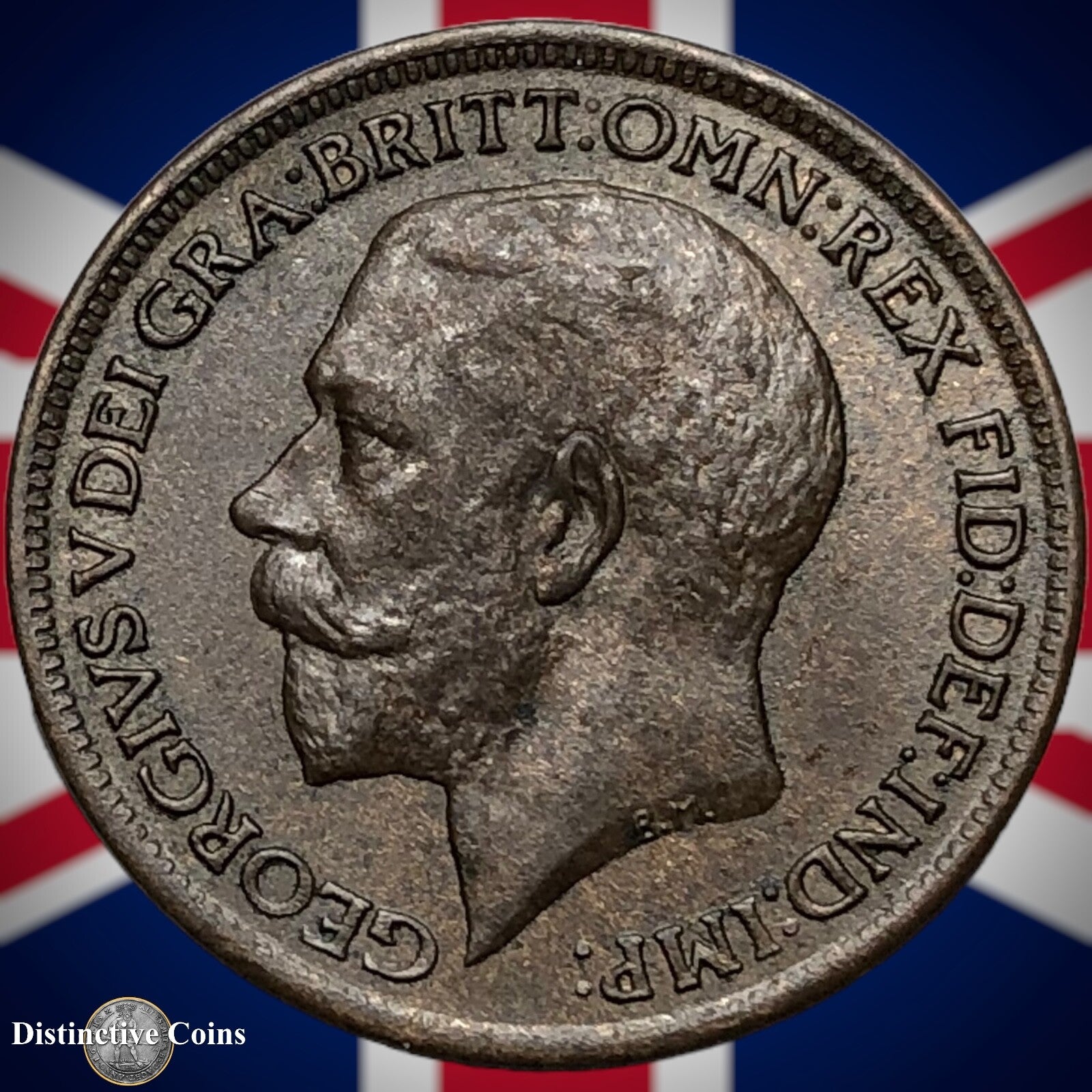 Great Britain 1918 Farthing 1/4d GB4704