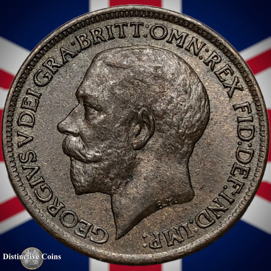 Great Britain 1918 Farthing 1/4d GB4704
