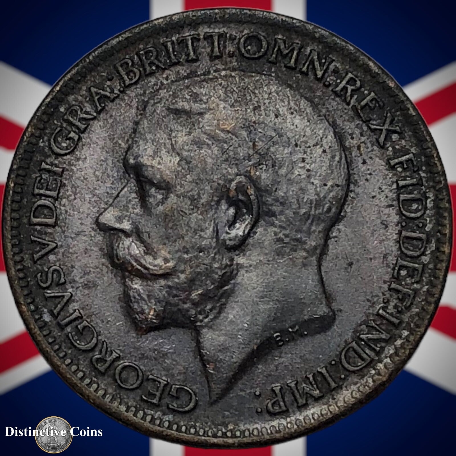 Great Britain 1917 Farthing 1/4d GB4686