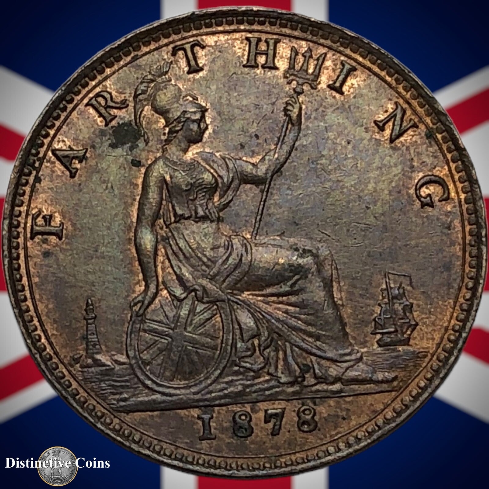 Great Britain 1878 Farthing 1/4d GB3803