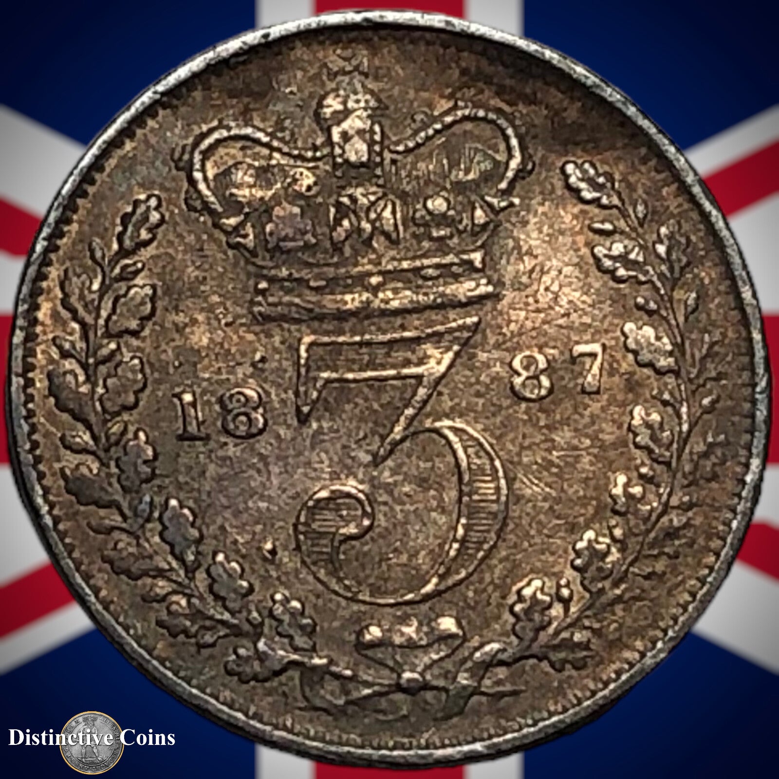 Great Britain 1887 Three Pence GB1966