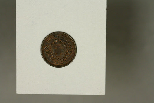Switzerland  Rappen 1872  AU  A939
