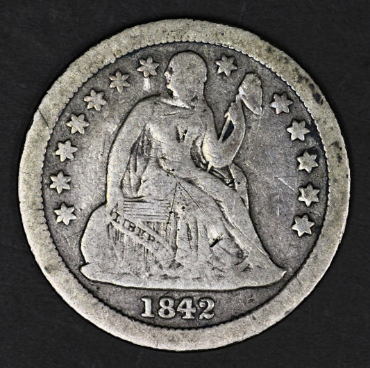 US 1842 O Seated Liberty Dime  A3223