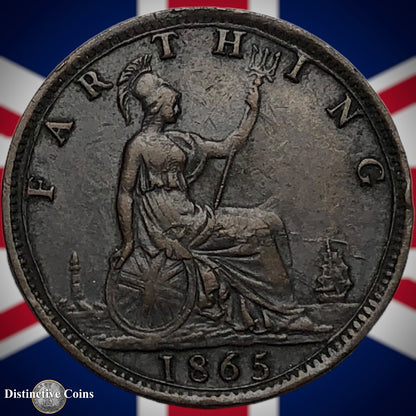 Great Britain 1865 Farthing 1/4d GB3525