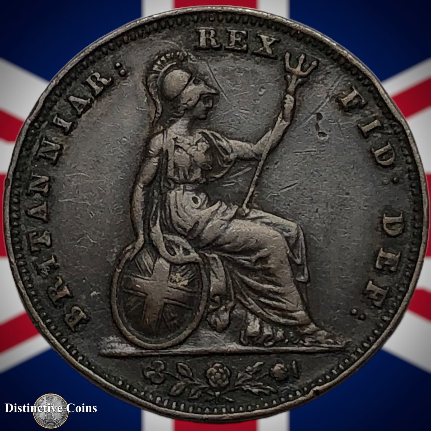 Great Britain 1835 Farthing 1/4d GB3375