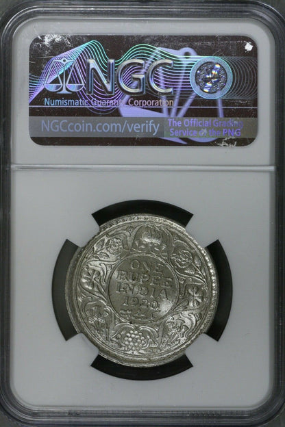India 1920 B Rupee NGC Brilliant Uncirculated  S580