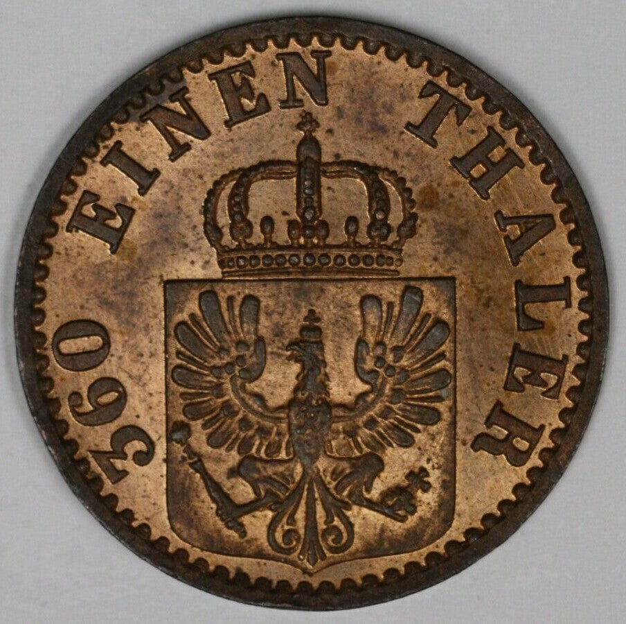 Prussia 1871 B 1 Pfennig Red UNC    A2762