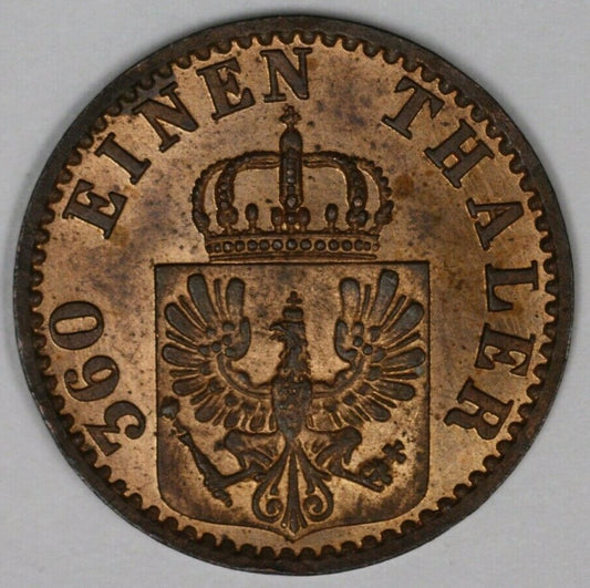 Prussia 1871 B 1 Pfennig Red UNC    A2762