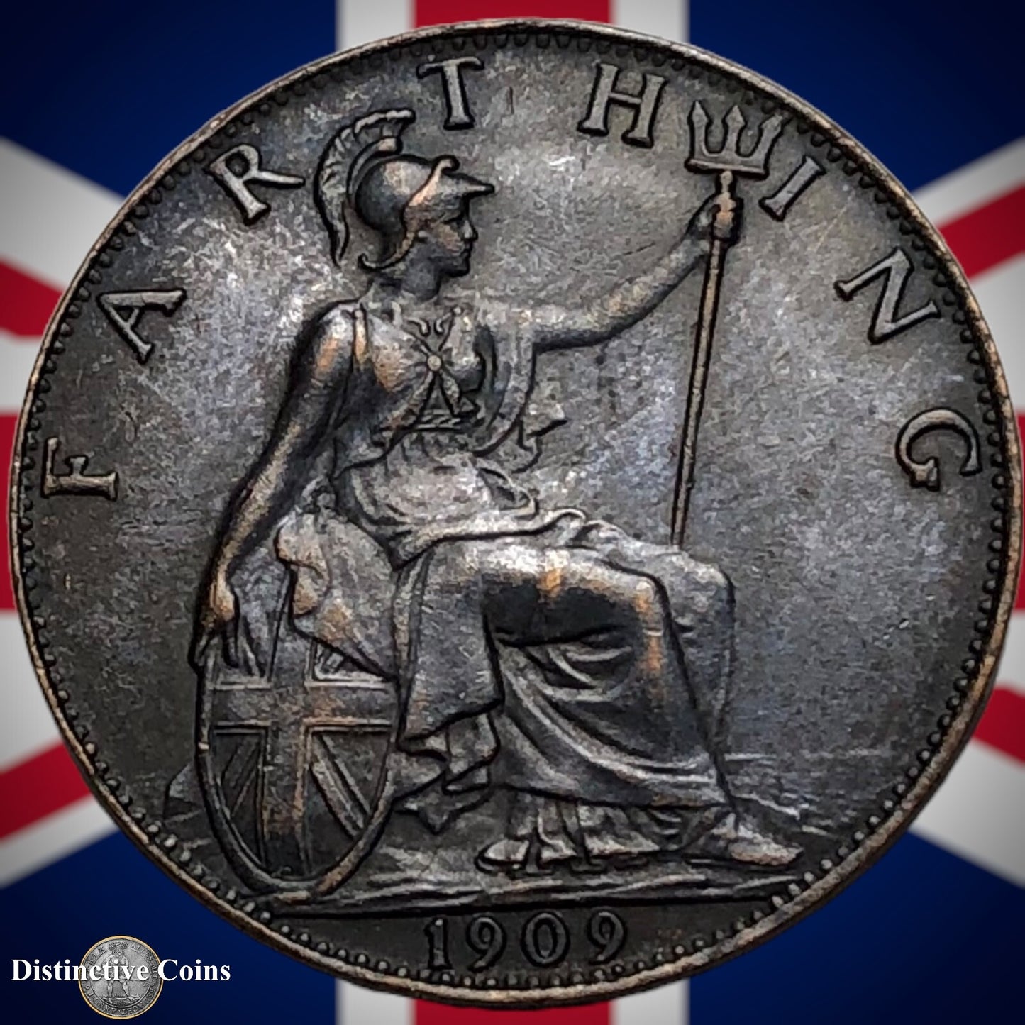 Great Britain 1909 Farthing 1/4d GB4626